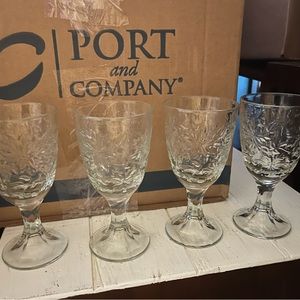Princess House goblet set of 4
